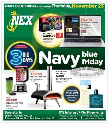 navy exchange black friday 2023